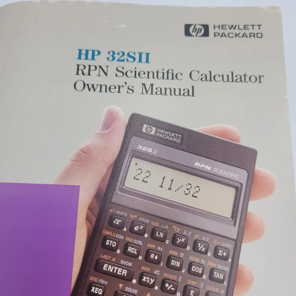 HP 32SII RPN Scientific Calculator with Manual and Case Vintage Hewlett Packard